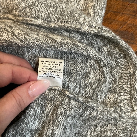 Outpost Makers Men’s Gray Marled Knit Hoodie Sweater Pullover Long Sleeve Size L - Picture 3 of 10